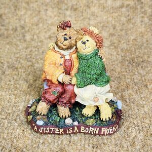 Boyds Bears & Friends Bearstone Diane & Joanie...Sisters Forever Figurine Resin